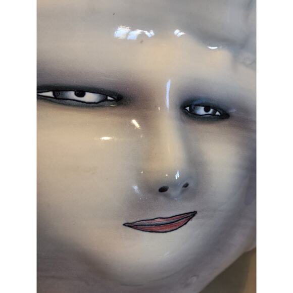 Bing Gleitsman Porcelain 3D Four Faced Bowl/Vase Post Modern Oddities Décor EUC - Picture 13 of 16